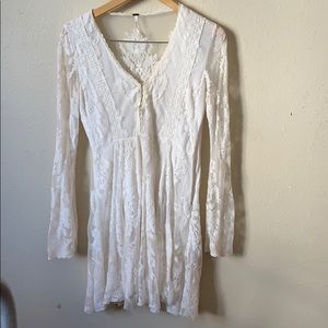 Freepeople lace white dress